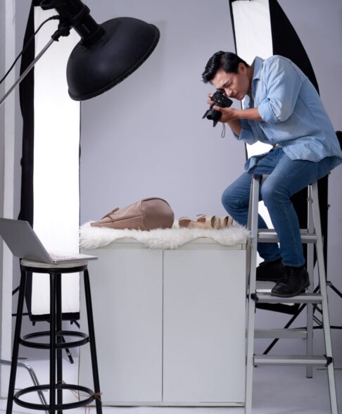 Videographer capturing
